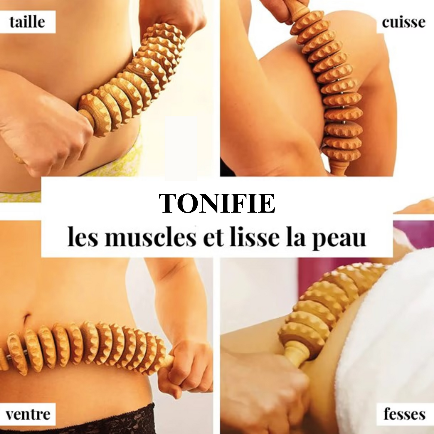 Appareil de Massage Anti-cellulite en bois Traditionnel