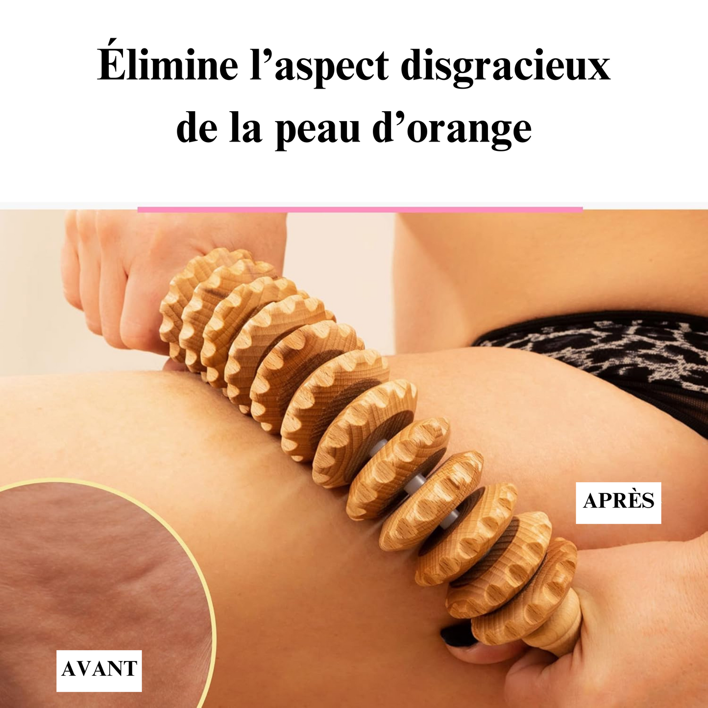 Appareil de Massage Anti-cellulite en bois Traditionnel